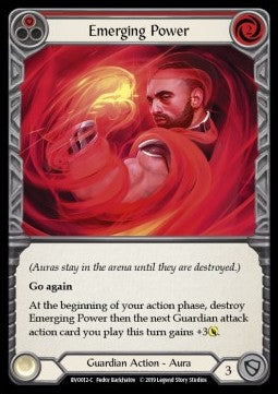 Emerging Power (Red) (Normal) - Welcome to Rathe - Bravo, Showstopper Hero Deck (Common) [BVO-012]