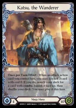 Katsu, the Wanderer (Normal) - Welcome to Rathe - Katsu, the Wanderer Hero Deck (Common) [KSU-001]