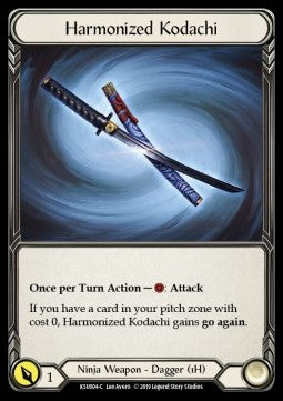 Harmonized Kodachi (Reverse Foil) - Welcome to Rathe - Katsu, the Wanderer Hero Deck (Common) [KSU-004]