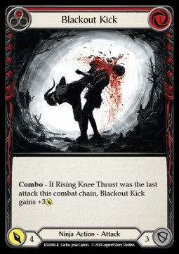 Blackout Kick (Red) (Normal) - Welcome to Rathe - Katsu, the Wanderer Hero Deck (Rare) [KSU-009]