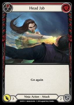 Head Jab (Red) (Normal) - Welcome to Rathe - Katsu, the Wanderer Hero Deck (Common) [KSU-011]