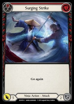 Surging Strike (Red) (Normal) - Welcome to Rathe - Katsu, the Wanderer Hero Deck (Common) [KSU-015]