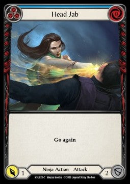 Head Jab (Blue) (Normal) - Welcome to Rathe - Katsu, the Wanderer Hero Deck (Common) [KSU-023]