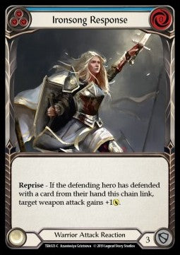 Ironsong Response (Blue) (Normal) - Welcome to Rathe - Dorinthea Ironsong Hero Deck (Common) [TEA-021]