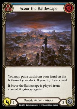 Scour the Battlescape (Blue) (Normal) - Welcome to Rathe - Dorinthea Ironsong Hero Deck (Common) [TEA-027]