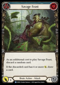 Savage Feast (Blue) (Normal) - Welcome to Rathe - Unlimited (Rare) [WTR-U-WTR016]
