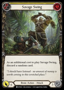Savage Swing (Yellow) (Normal) - Welcome to Rathe - Unlimited (Common) [WTR-U-WTR021]