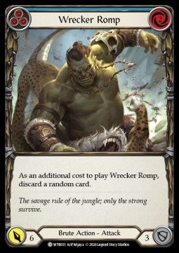 Wrecker Romp (Blue) (Rainbow Foil) - Welcome to Rathe - Unlimited (Common) [WTR-U-WTR031]
