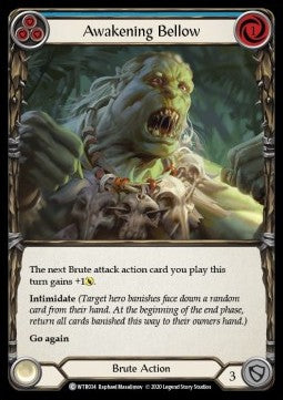 Awakening Bellow (Blue) (Rainbow Foil) - Welcome to Rathe - Unlimited (Common) [WTR-U-WTR034]