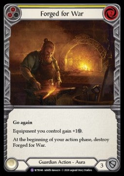 Forged for War (Rainbow Foil) - Welcome to Rathe - Unlimited (Super Rare) [WTR-U-WTR046]