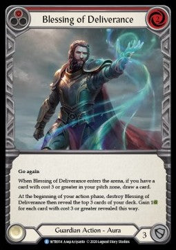 Blessing of Deliverance (Red) (Rainbow Foil) - Welcome to Rathe - Unlimited (Rare) [WTR-U-WTR054]