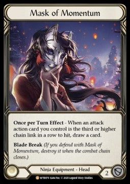 Mask of Momentum (Rainbow Foil) - Welcome to Rathe - Unlimited (Legendary) [WTR-U-WTR079]