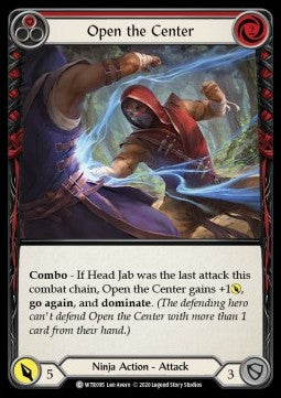 Open the Center (Red) (Rainbow Foil) - Welcome to Rathe - Unlimited (Common) [WTR-U-WTR095]