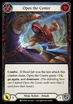 Open the Center (Blue) (Rainbow Foil) - Welcome to Rathe - Unlimited (Common) [WTR-U-WTR097]