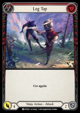 Leg Tap (Red) (Rainbow Foil) - Welcome to Rathe - Unlimited (Common) [WTR-U-WTR101]