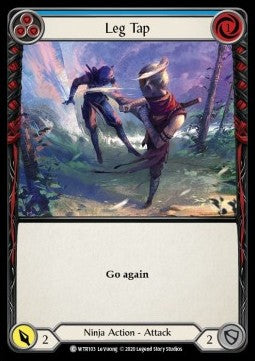 Leg Tap (Blue) (Rainbow Foil) - Welcome to Rathe - Unlimited (Common) [WTR-U-WTR103]