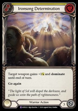 Ironsong Determination (Rainbow Foil) - Welcome to Rathe - Unlimited (Super Rare) [WTR-U-WTR122]
