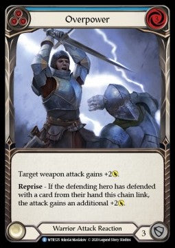 Overpower (Blue) (Normal) - Welcome to Rathe - Unlimited (Rare) [WTR-U-WTR125]