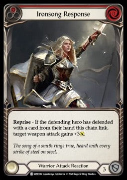 Ironsong Response (Red) (Rainbow Foil) - Welcome to Rathe - Unlimited (Common) [WTR-U-WTR132]