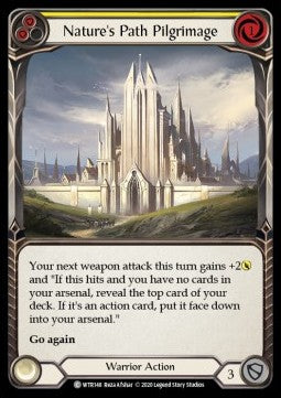 Nature's Path Pilgrimage (Yellow) (Rainbow Foil) - Welcome to Rathe - Unlimited (Common) [WTR-U-WTR148]