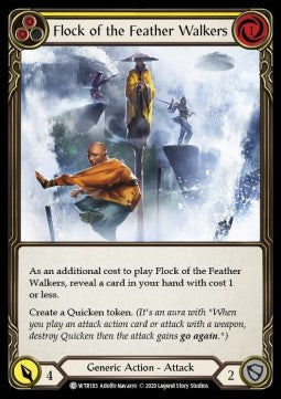 Flock of the Feather Walkers (Yellow) (Rainbow Foil) - Welcome to Rathe - Unlimited (Common) [WTR-U-WTR183]