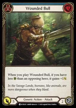 Wounded Bull (Blue) (Rainbow Foil) - Welcome to Rathe - Unlimited (Common) [WTR-U-WTR202]