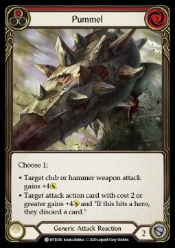 Pummel (Red) (Rainbow Foil) - Welcome to Rathe - Unlimited (Common) [WTR-U-WTR206]