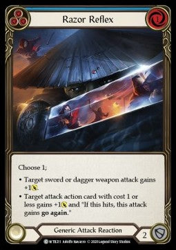 Razor Reflex (Blue) (Rainbow Foil) - Welcome to Rathe - Unlimited (Common) [WTR-U-WTR211]