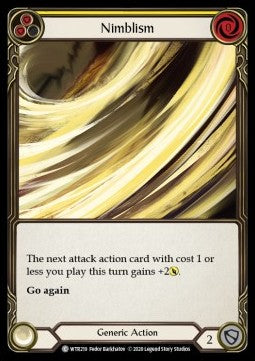 Nimblism (Yellow) (Rainbow Foil) - Welcome to Rathe - Unlimited (Common) [WTR-U-WTR219]
