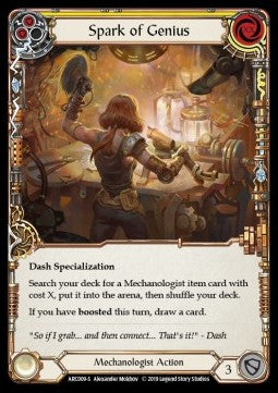 Spark of Genius (Rainbow Foil) - Arcane Rising - First (Super Rare) [ARC-F-ARC009-S]