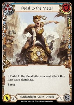 Pedal to the Metal (Blue) (Rainbow Foil) - Arcane Rising - First (Rare) [ARC-F-ARC013-R]