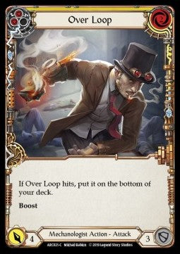 Over Loop (Yellow) (Rainbow Foil) - Arcane Rising - First (Common) [ARC-F-ARC021-C]
