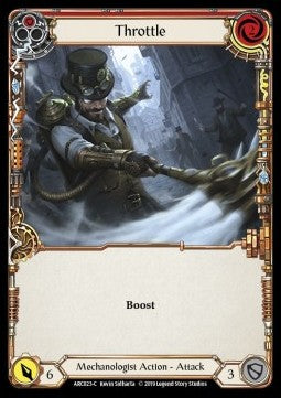 Throttle (Red) (Rainbow Foil) - Arcane Rising - First (Common) [ARC-F-ARC023-C]