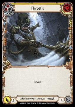 Throttle (Yellow) (Rainbow Foil) - Arcane Rising - First (Common) [ARC-F-ARC024-C]