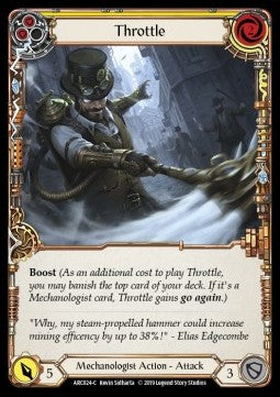 Throttle (Yellow) (Normal) - Arcane Rising - First (Common) [ARC-F-ARC024-C]