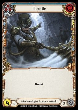 Throttle (Blue) (Rainbow Foil) - Arcane Rising - First (Common) [ARC-F-ARC025-C]