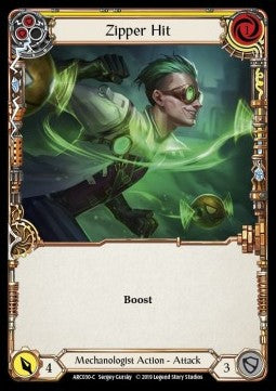 Zipper Hit (Yellow) (Rainbow Foil) - Arcane Rising - First (Common) [ARC-F-ARC030-C]