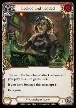 Locked and Loaded (Red) (Rainbow Foil) - Arcane Rising - First (Common) [ARC-F-ARC032-C]