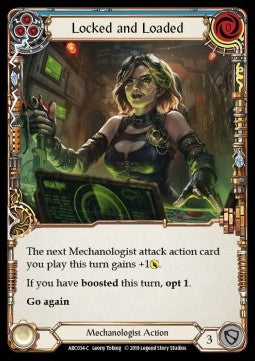 Locked and Loaded (Blue) (Rainbow Foil) - Arcane Rising - First (Common) [ARC-F-ARC034-C]
