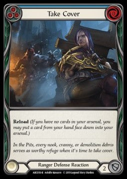 Take Cover (Blue) (Normal) - Arcane Rising - First (Rare) [ARC-F-ARC050-R]