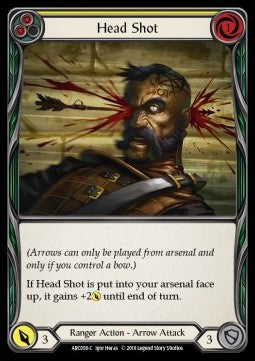 Head Shot (Yellow) (Normal) - Arcane Rising - First (Common) [ARC-F-ARC058-C]