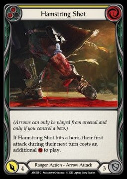 Hamstring Shot (Yellow) (Rainbow Foil) - Arcane Rising - First (Common) [ARC-F-ARC061-C]