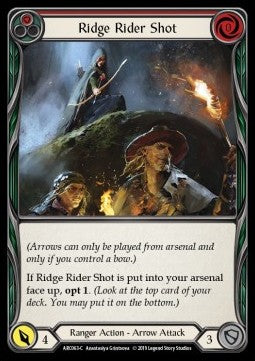 Ridge Rider Shot (Red) (Normal) - Arcane Rising - First (Common) [ARC-F-ARC063-C]