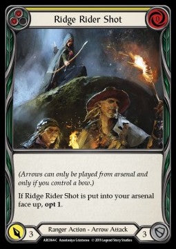 Ridge Rider Shot (Yellow) (Rainbow Foil) - Arcane Rising - First (Common) [ARC-F-ARC064-C]