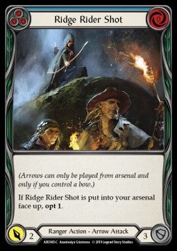 Ridge Rider Shot (Blue) (Rainbow Foil) - Arcane Rising - First (Common) [ARC-F-ARC065-C]