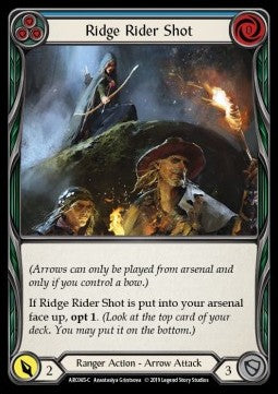 Ridge Rider Shot (Blue) (Normal) - Arcane Rising - First (Common) [ARC-F-ARC065-C]