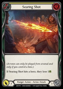 Searing Shot (Yellow) (Rainbow Foil) - Arcane Rising - First (Common) [ARC-F-ARC070-C]