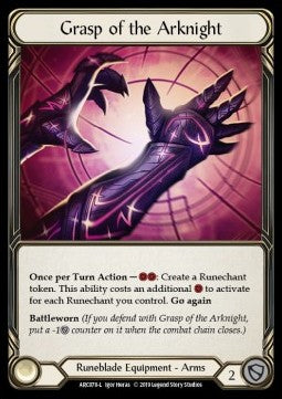 Grasp of the Arknight (Cold Foil) - Arcane Rising - First (Legendary) [ARC-F-ARC078-L]