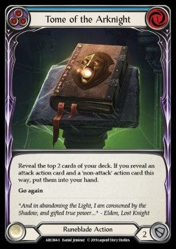 Tome of the Arknight (Normal) - Arcane Rising - First (Super Rare) [ARC-F-ARC084-S]