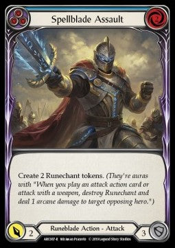 Spellblade Assault (Blue) (Normal) - Arcane Rising - First (Rare) [ARC-F-ARC087-R]